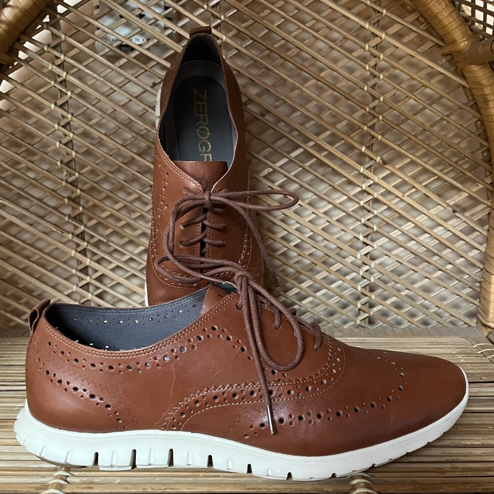 Cole Haan Zerogrand Women's Brown Woodbury Oxfords Loafers Lace Up Sneakers